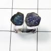 Ring Size-8 Beautiful Tanzanite Rough Ring F - BSR73 Solid 925 Sterling Silver Plain Setting Ring